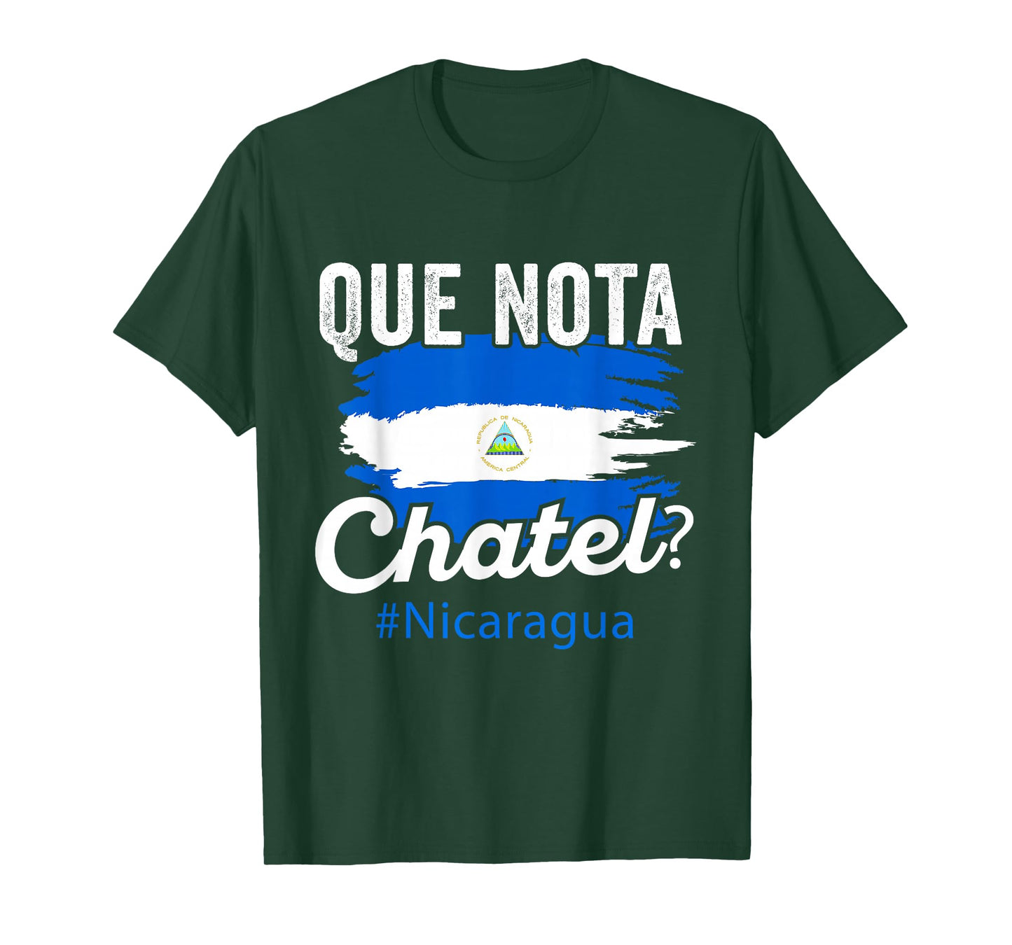 Nicaragua Flag Camiseta Nicaraguan Que Notal Chatel Nica T-Shirt