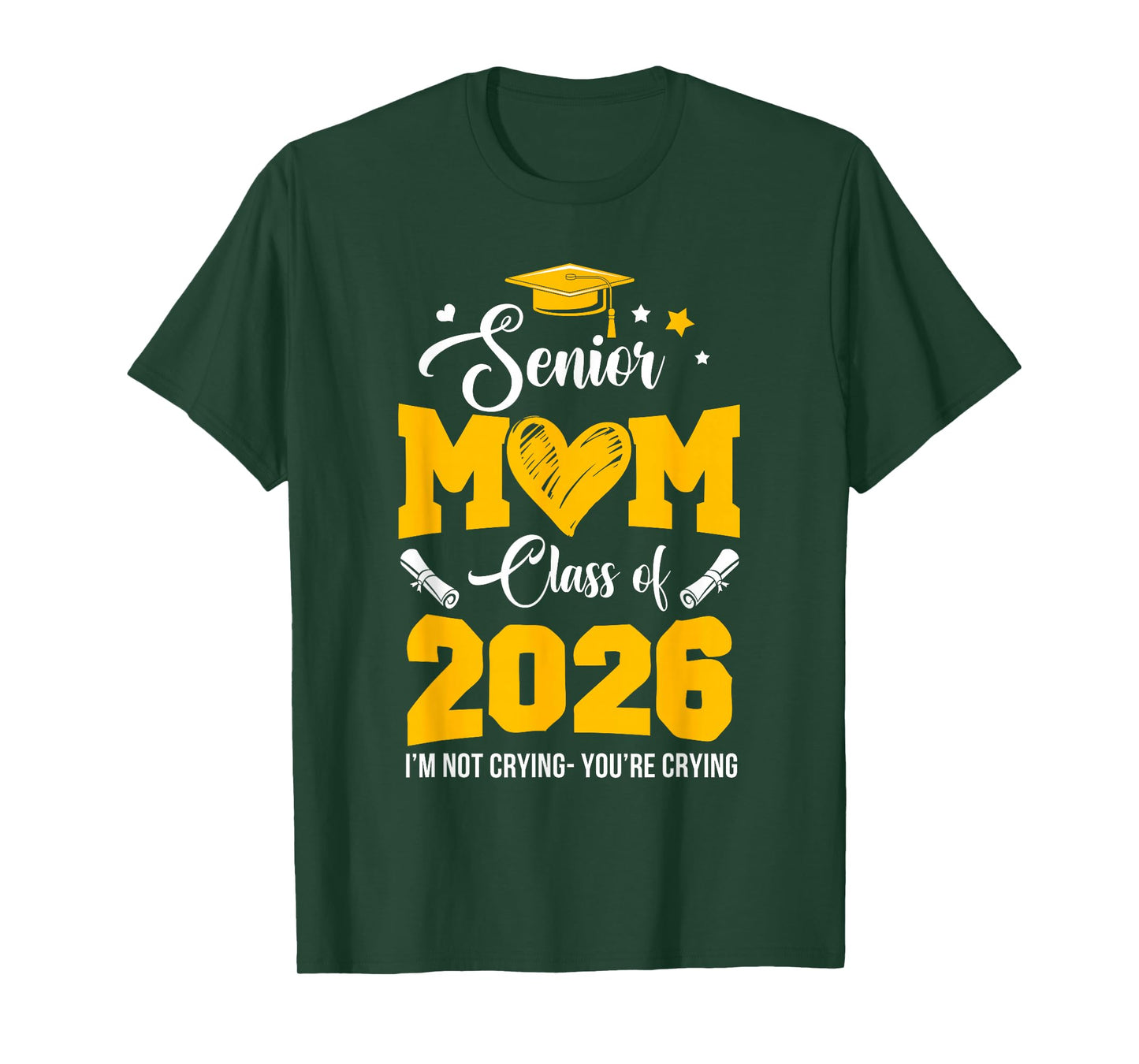 Proud Senior Mom Graduation Class Of 2026 Not Crying T-Shirt