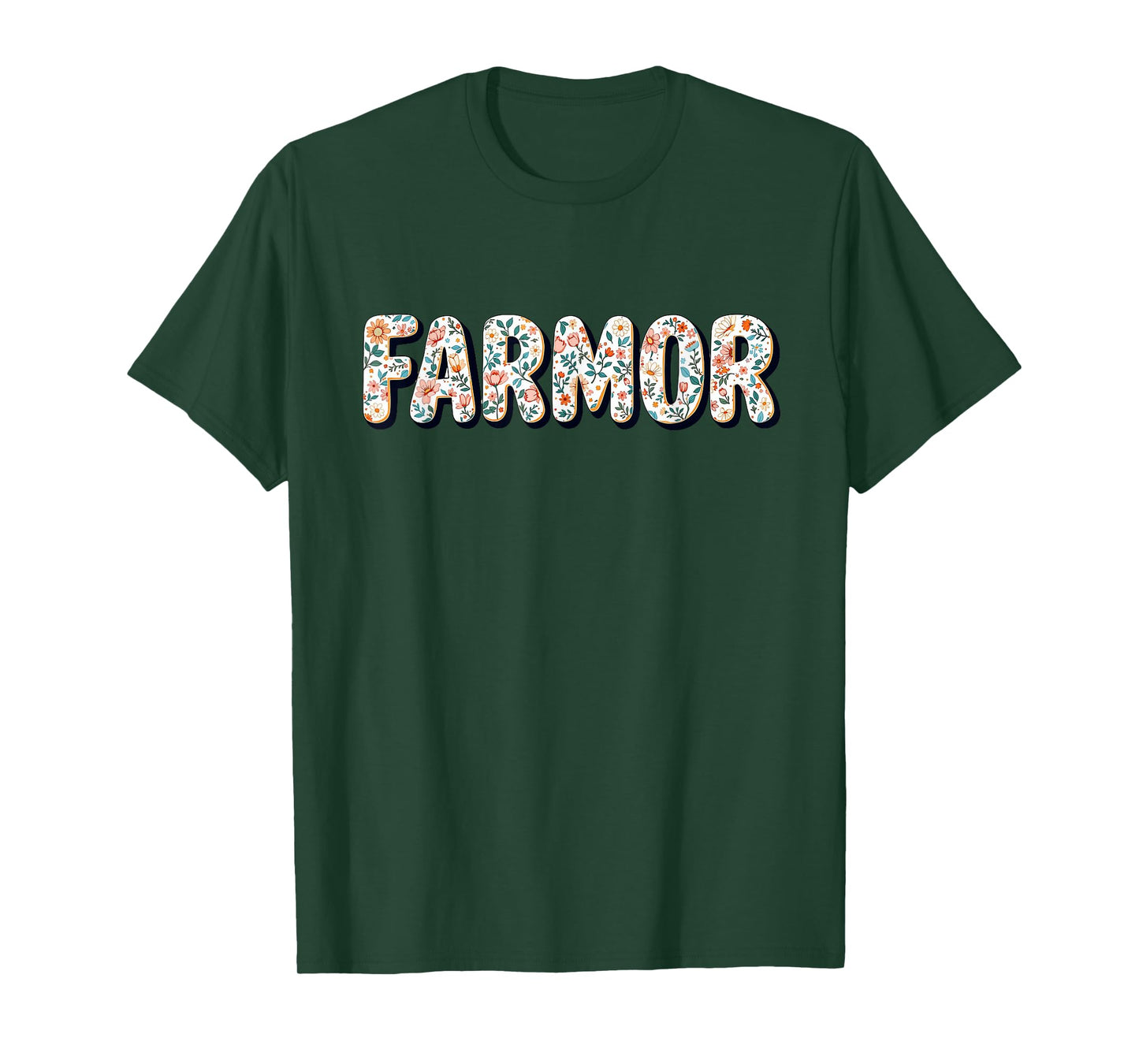 Wildflowers Farmor Floral Mother's Day Farmor T-Shirt