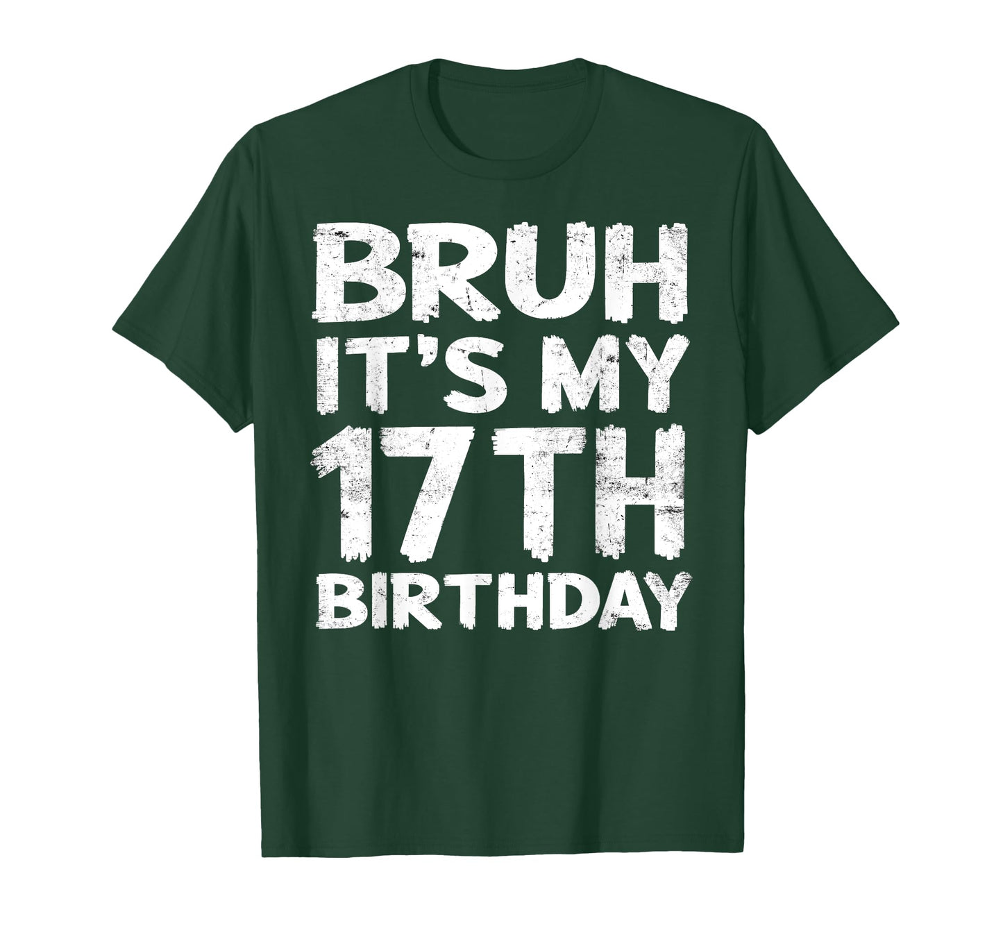 Bruh It's My 17th Birthday 17 Year Old Birthday Gift T-Shirt