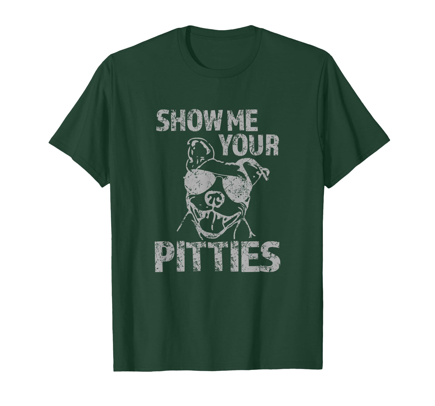 Funny Pitbull Show Me Your Pitties Pitbull Lover Dog Dad Mom T-Shirt