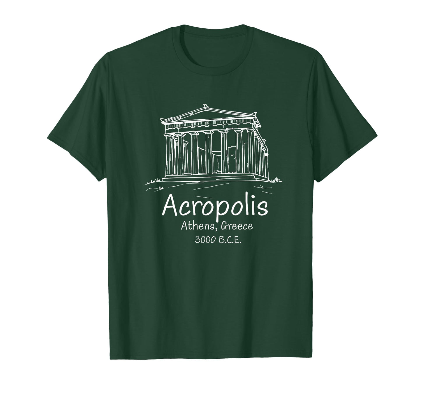Acropolis Souvenir Athens Greece Greek Parthenon T-Shirt