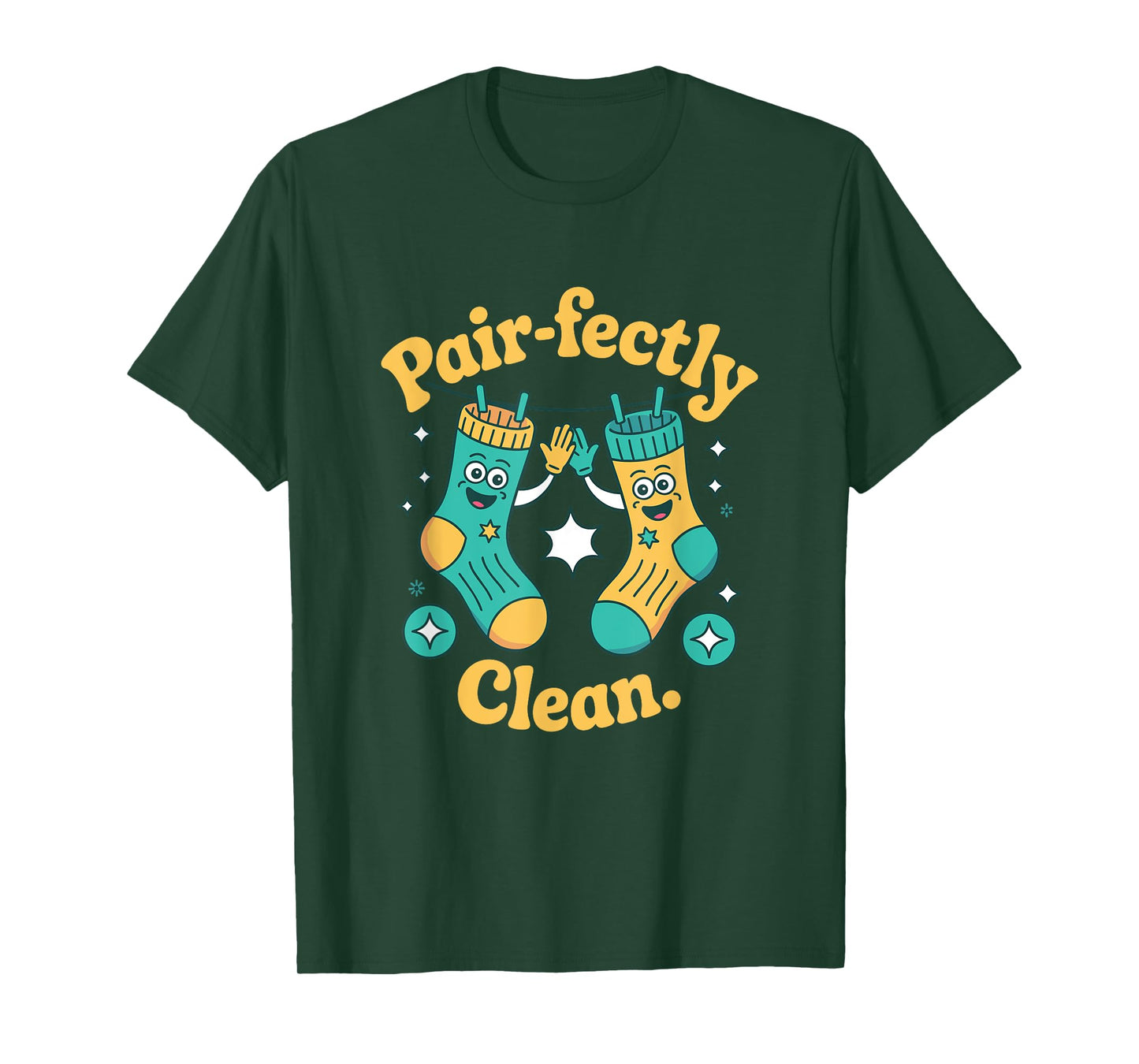 Pair-fectly Clean Socks Laundry Happy T-Shirt