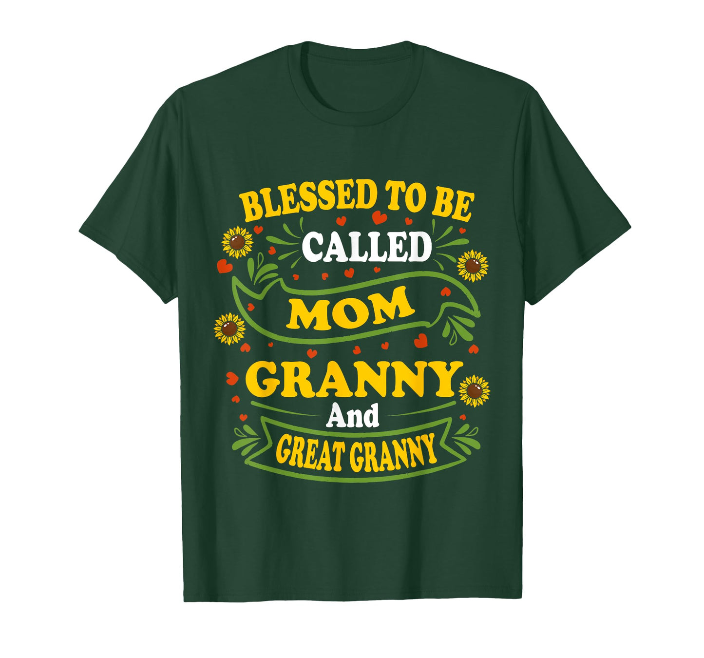 Blessed To Be Called Mom Granny And Great Granny Mothers Day T-Shirt