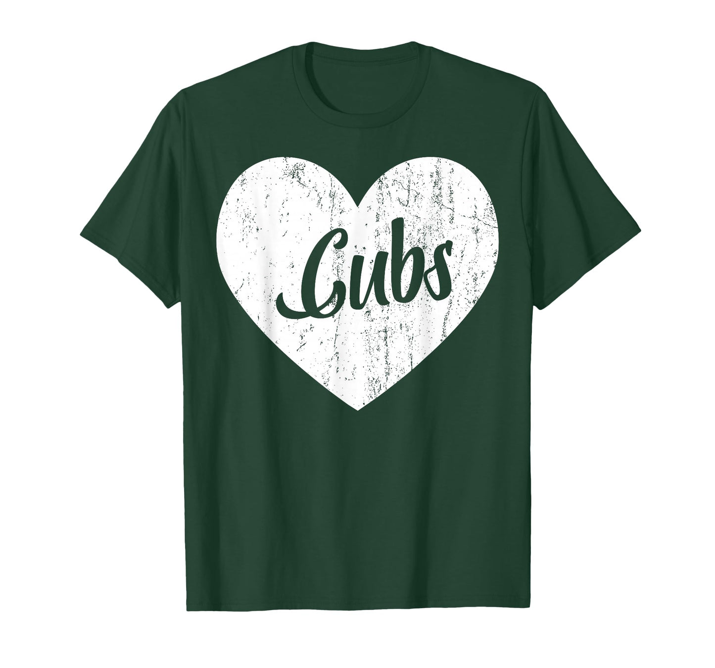 Cubs School Sports Fan Team Spirit Mascot Heart Gift T-Shirt