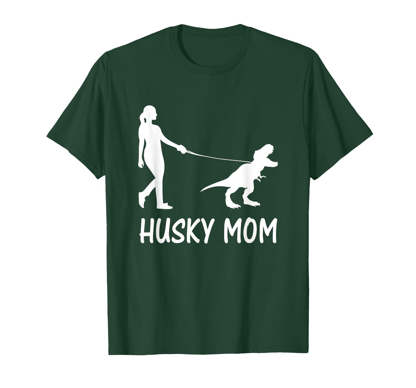 Husky Mom Siberian Husky Mama Dog Dinosaur Women Mother T-Shirt