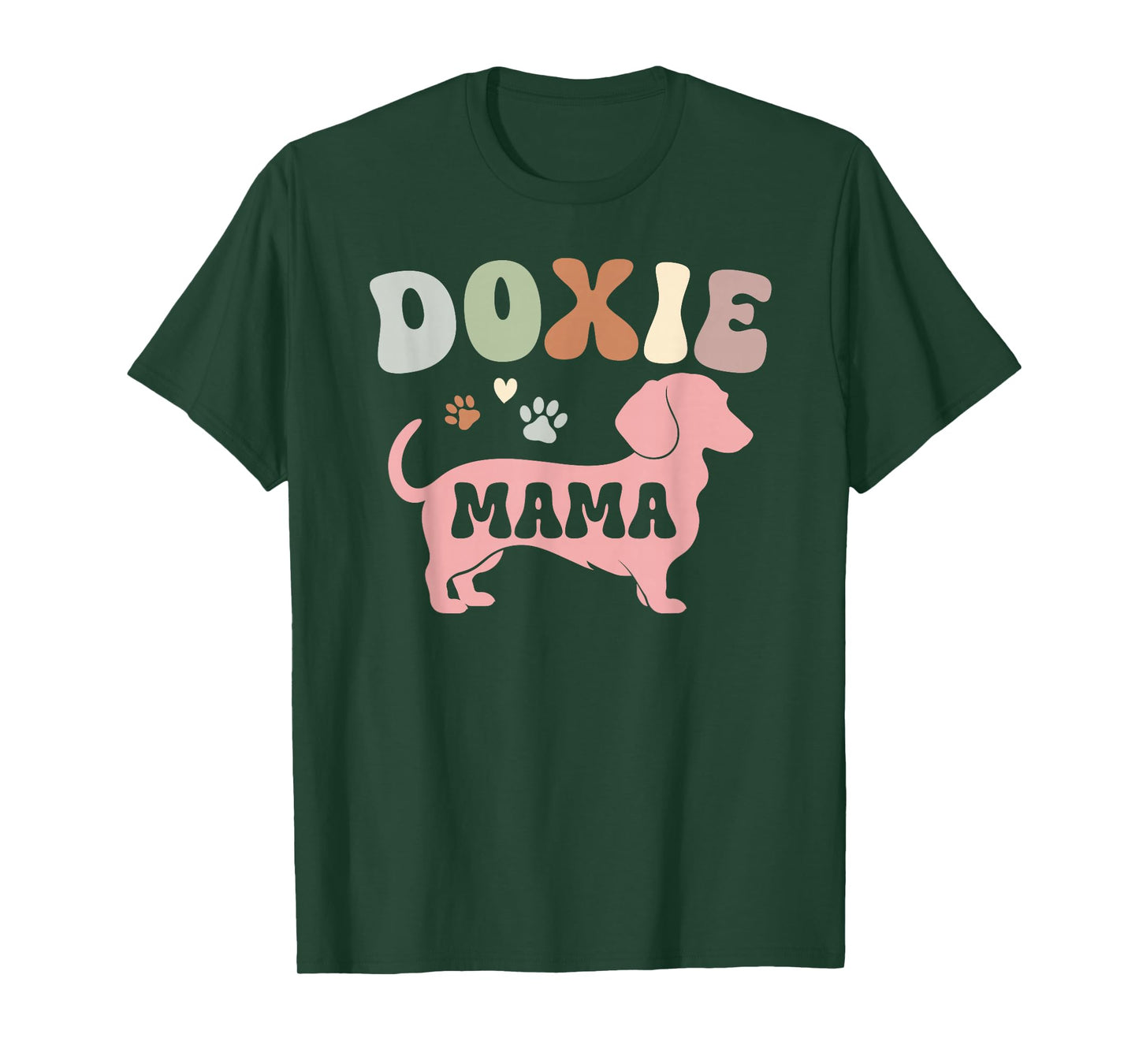 Doxie Mama Groovy Doxie Mom Of A Dachshund Mom Doxie Mother T-Shirt