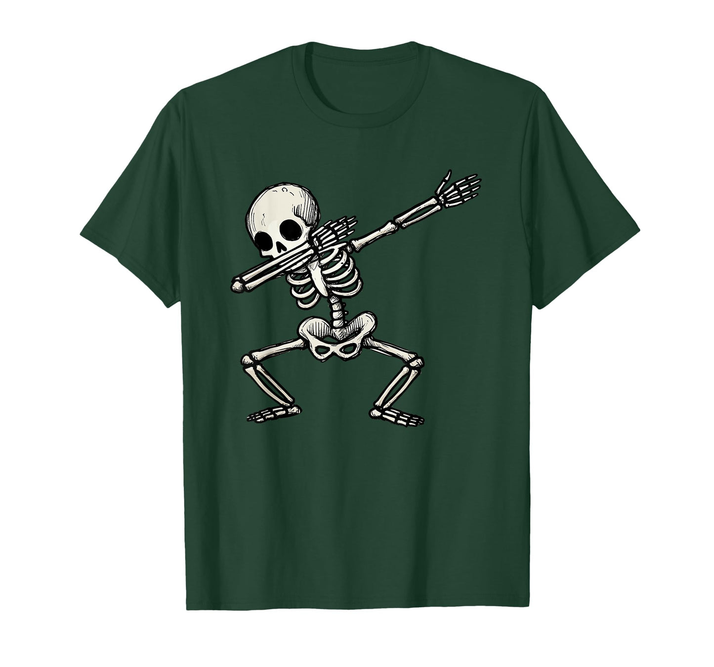 Skeleton Dabbing, Halloween, Men, Boys | Dab Dance, Rib Cage T-Shirt