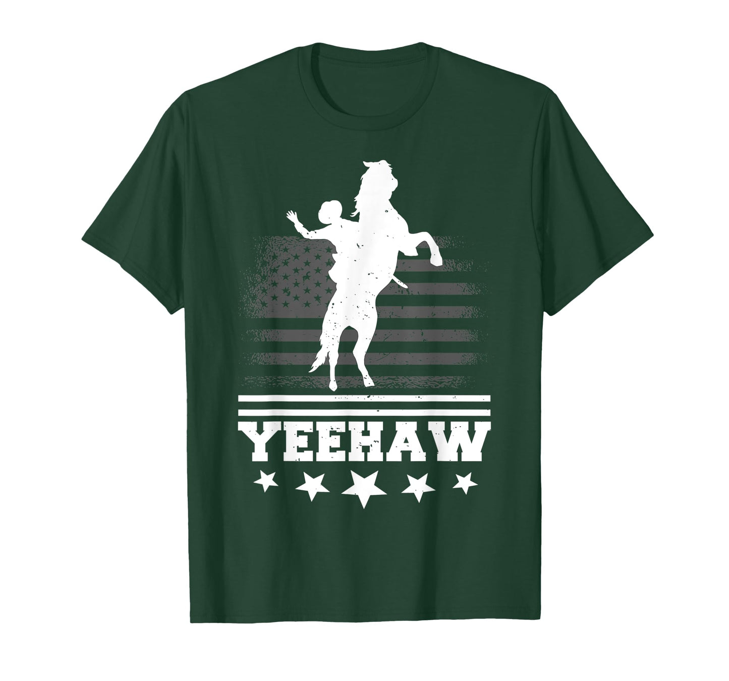 Yeehaw Cowboy Rodeo Horse Bull Riding For Men Women Kids T-Shirt