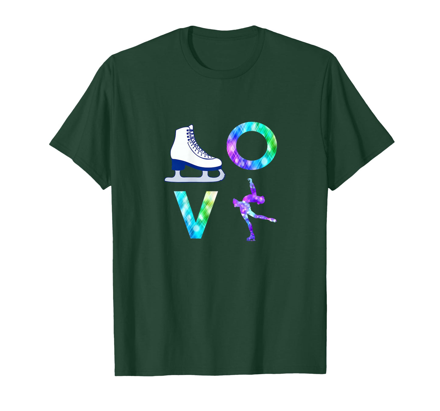 Love Figure Skating Ice Skater Girls T-Shirt