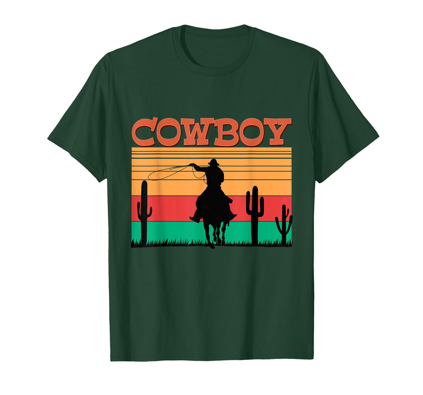 Kids Western Cowboy Rodeo Horse Retro Vintage Roping Cowboy T-Shirt