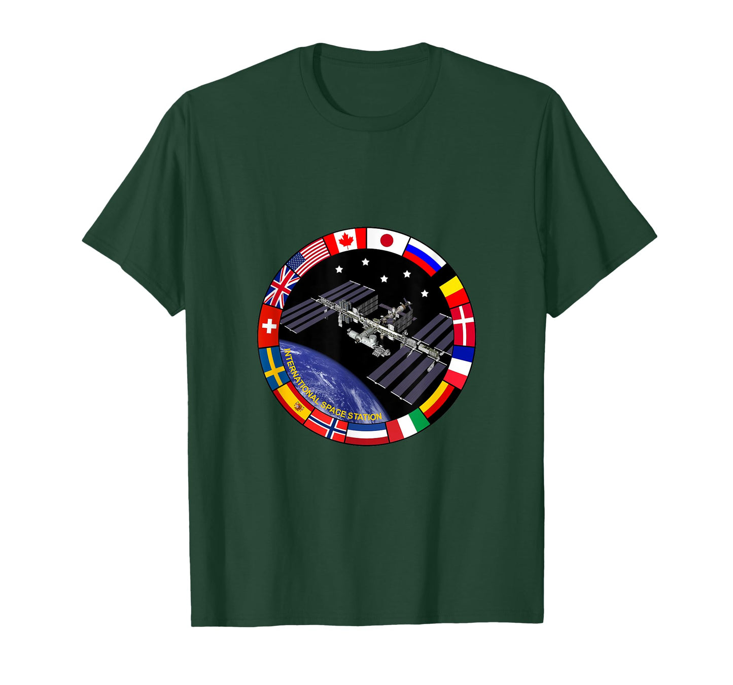International Space Station - ISS Flag Logo T-Shirt