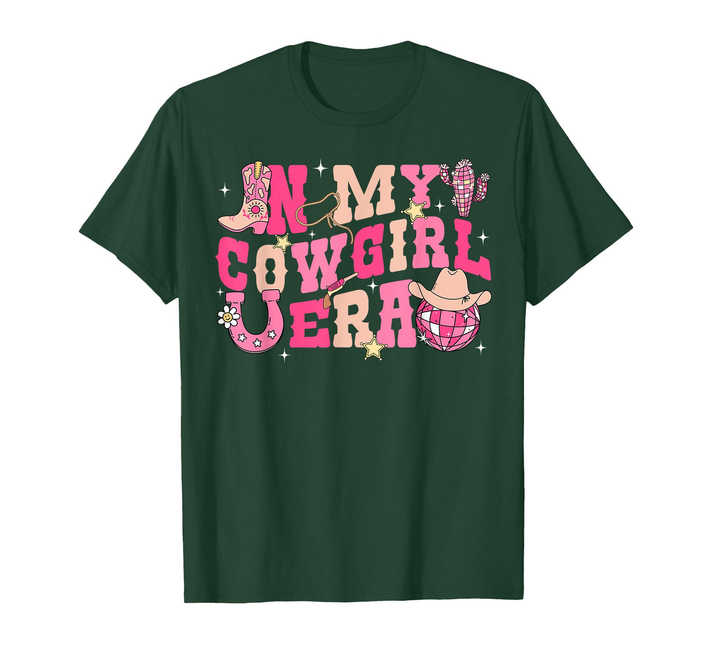 In My Cowgirl Era Groovy Cute Western Rodeo Cowgirl T-Shirt