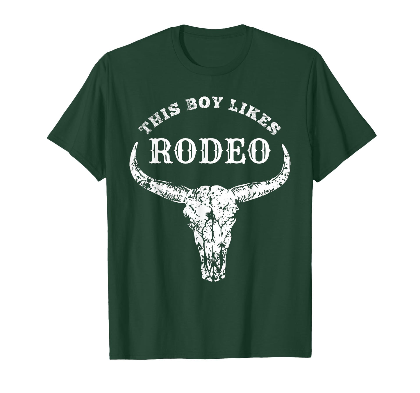 Southern Texas Cowboy Clothing Rodeo Accessories Western Country This Boy Likes Rodeo Howdy Vintage Cowboy T-Shirt