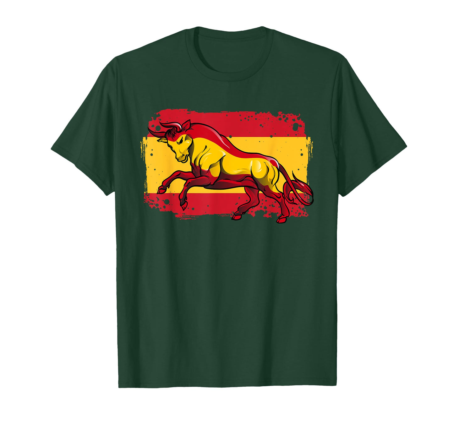 Spanish Bull | Proud Spaniard Tee | Spain Flag Toro Español T-Shirt