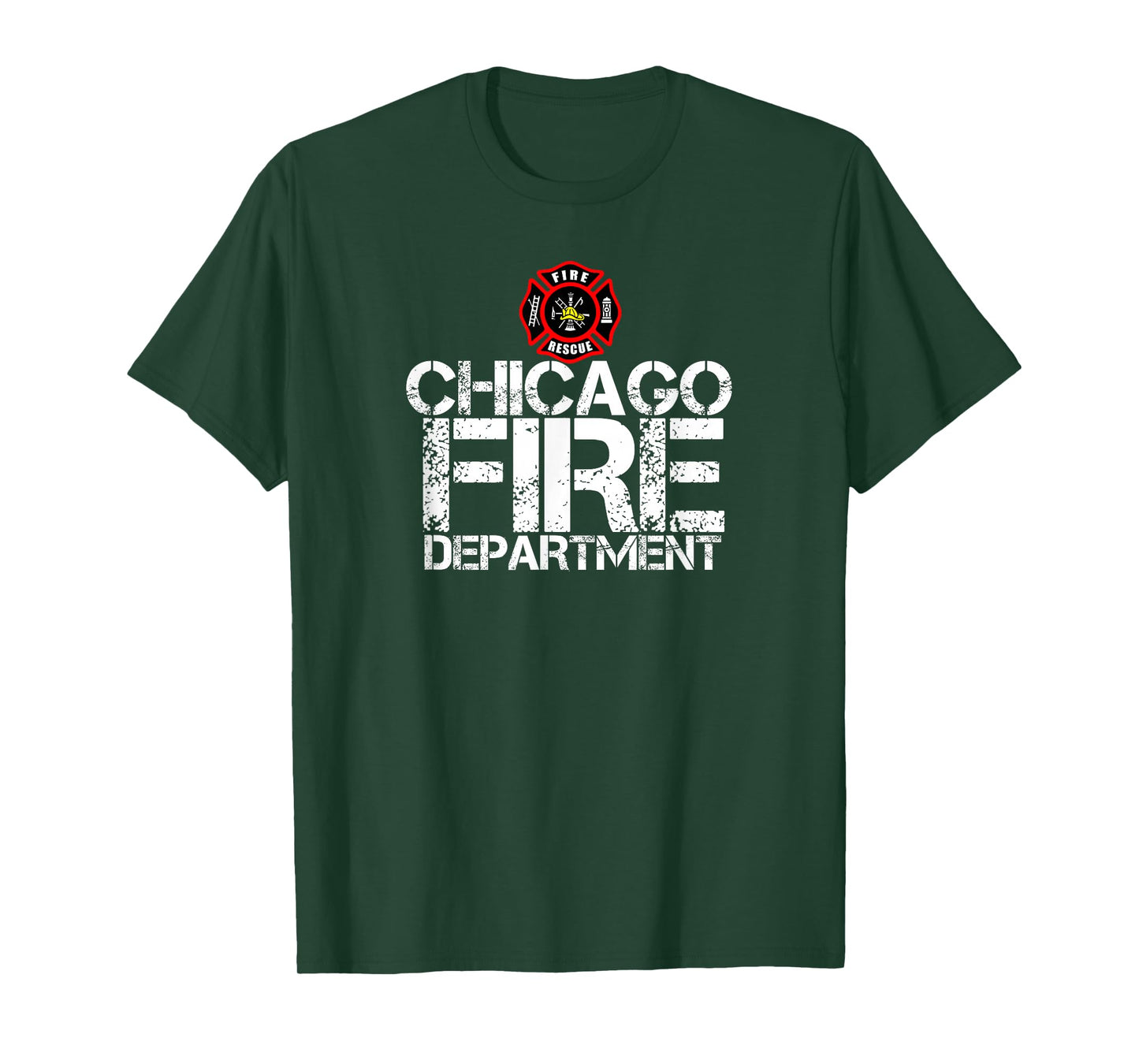 Chicago Fire Department Tshirt Firehouse Tee Shirt T-Shirt