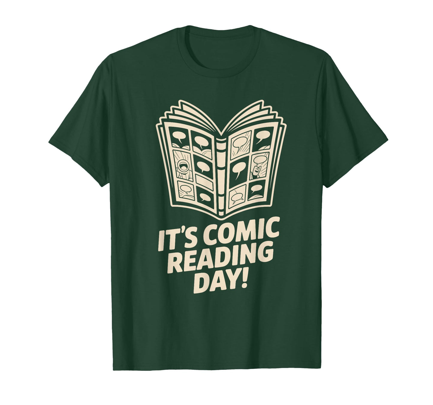 It’s Comic Reading Day Manga Cartoon Book Graphic Novel T-Shirt