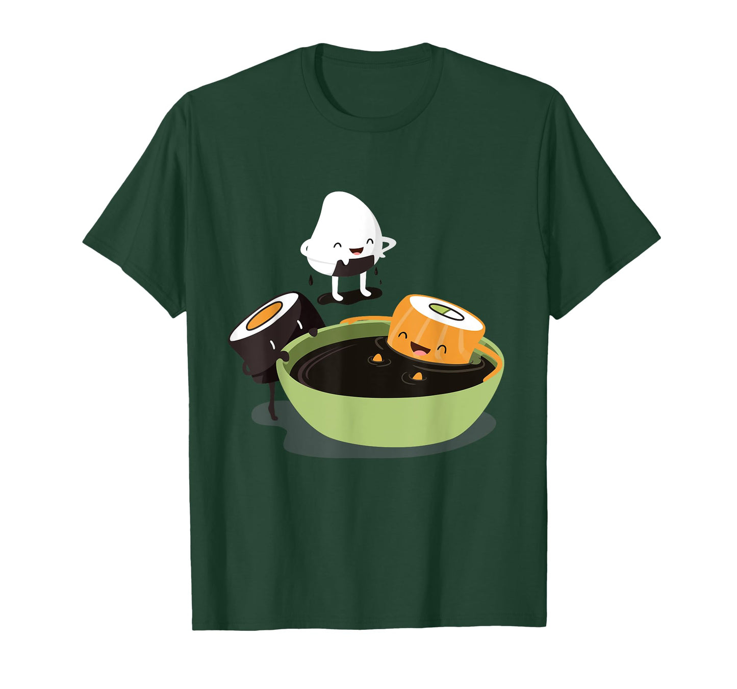 Japanese Food Funny Cute Kawaii Funny Cute Sushi Bath T-Shirt