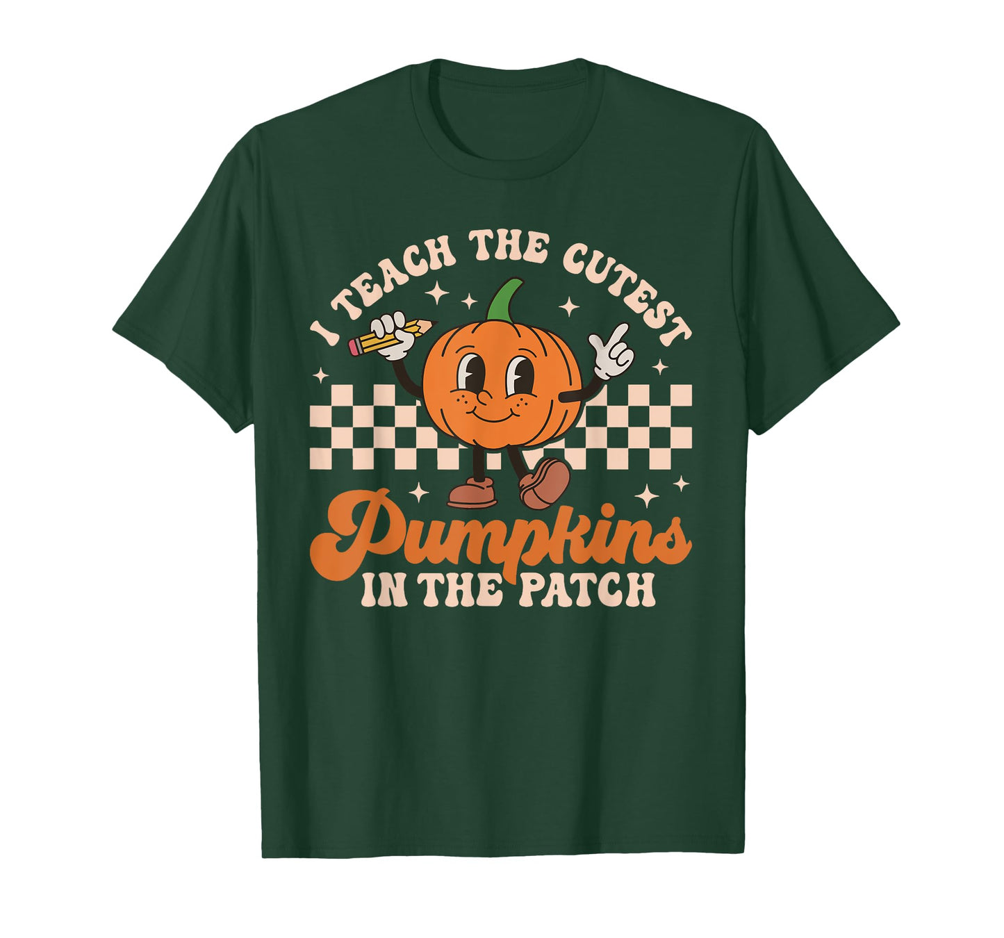 I Teach The Cutest Pumpkins In The Patch Teacher Halloween T-Shirt