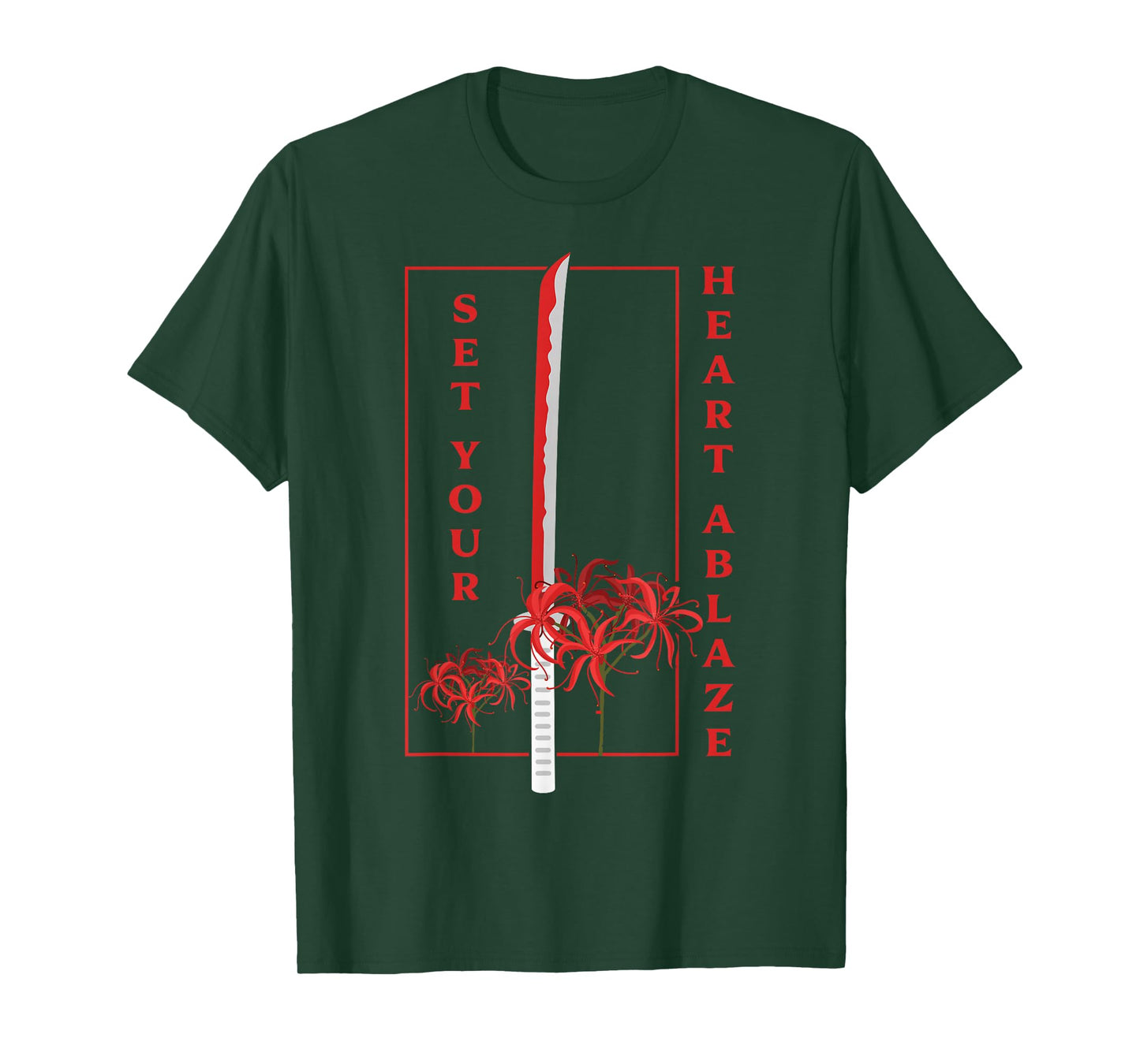 Japanese Spider Lily Soft Grunge Anime Aesthetic Flower T-Shirt