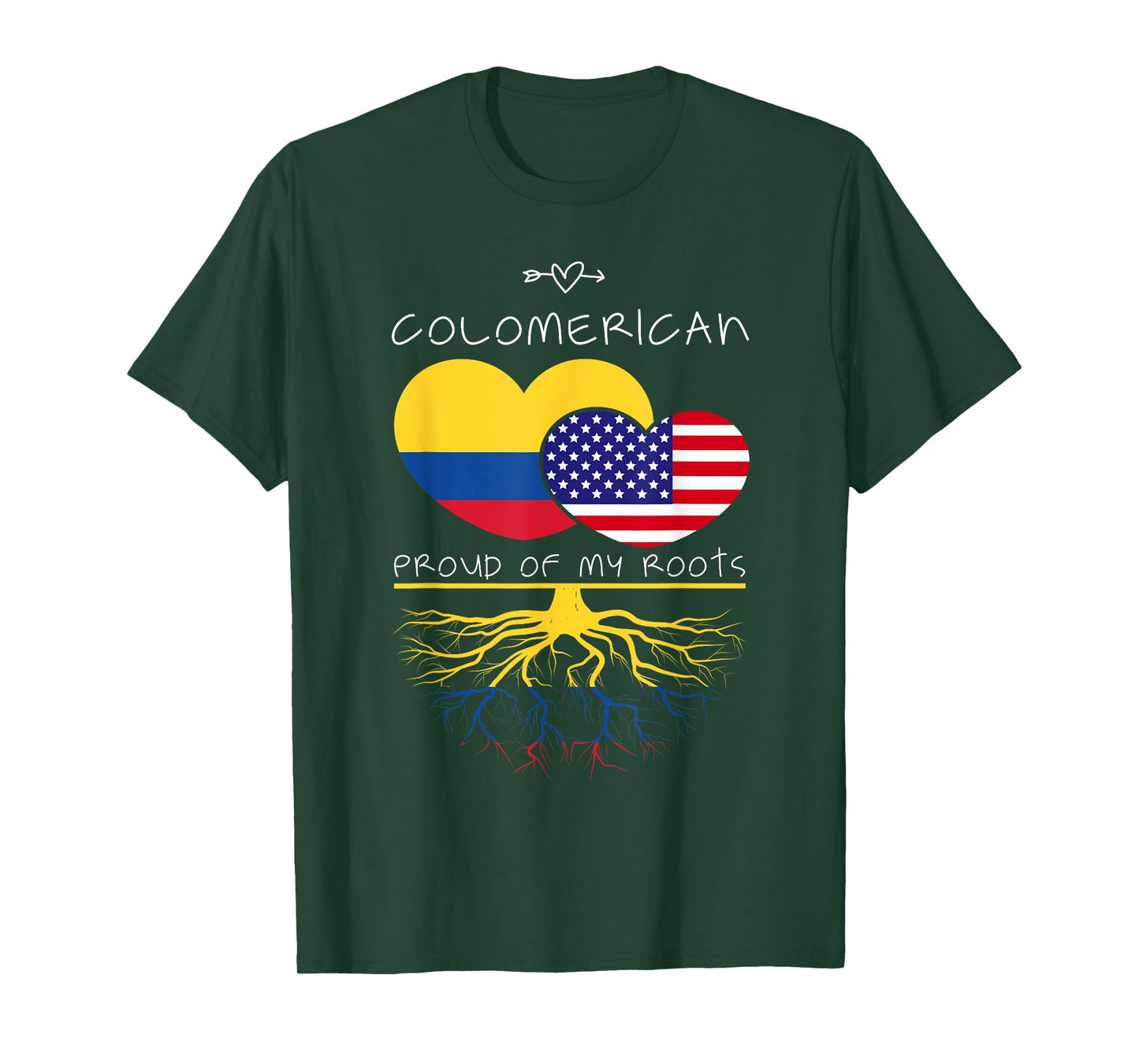 Colombia USA Proud Of Both Countries Colomerican T-Shirt