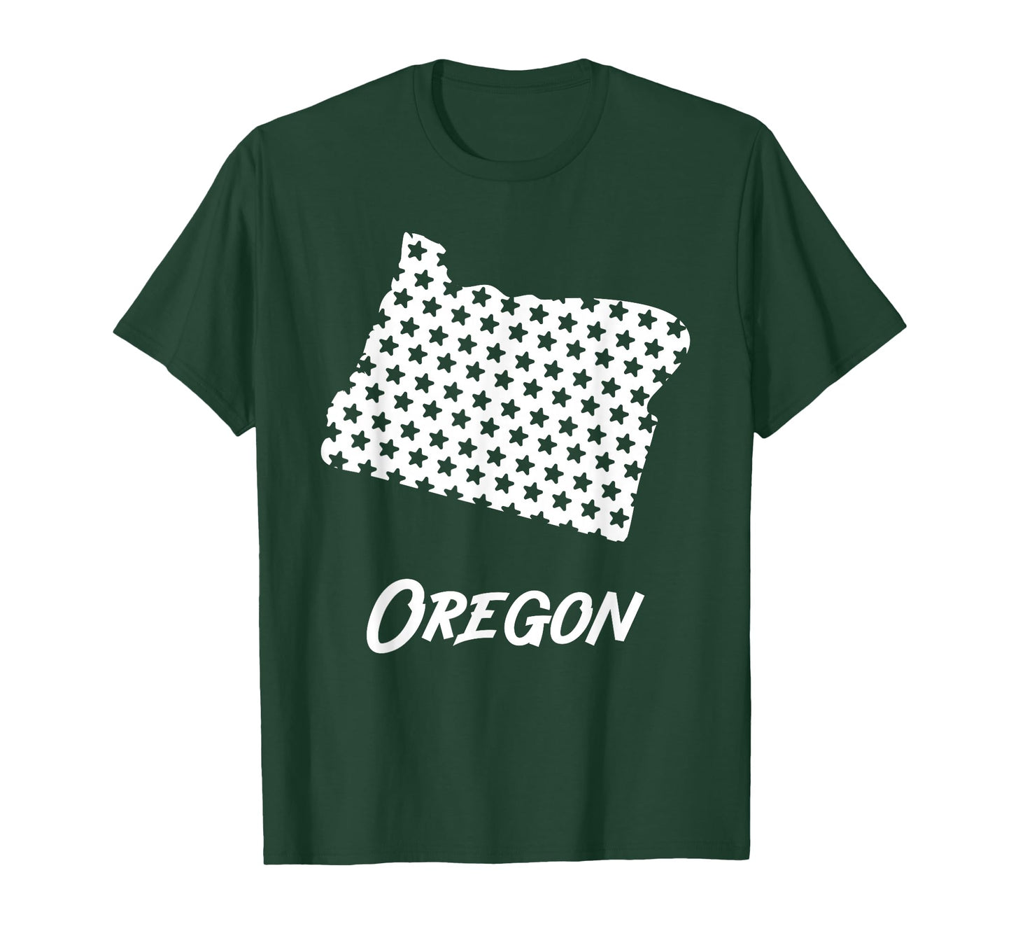 Oregon USA State Outline Stars Vintage Retro Design T-Shirt