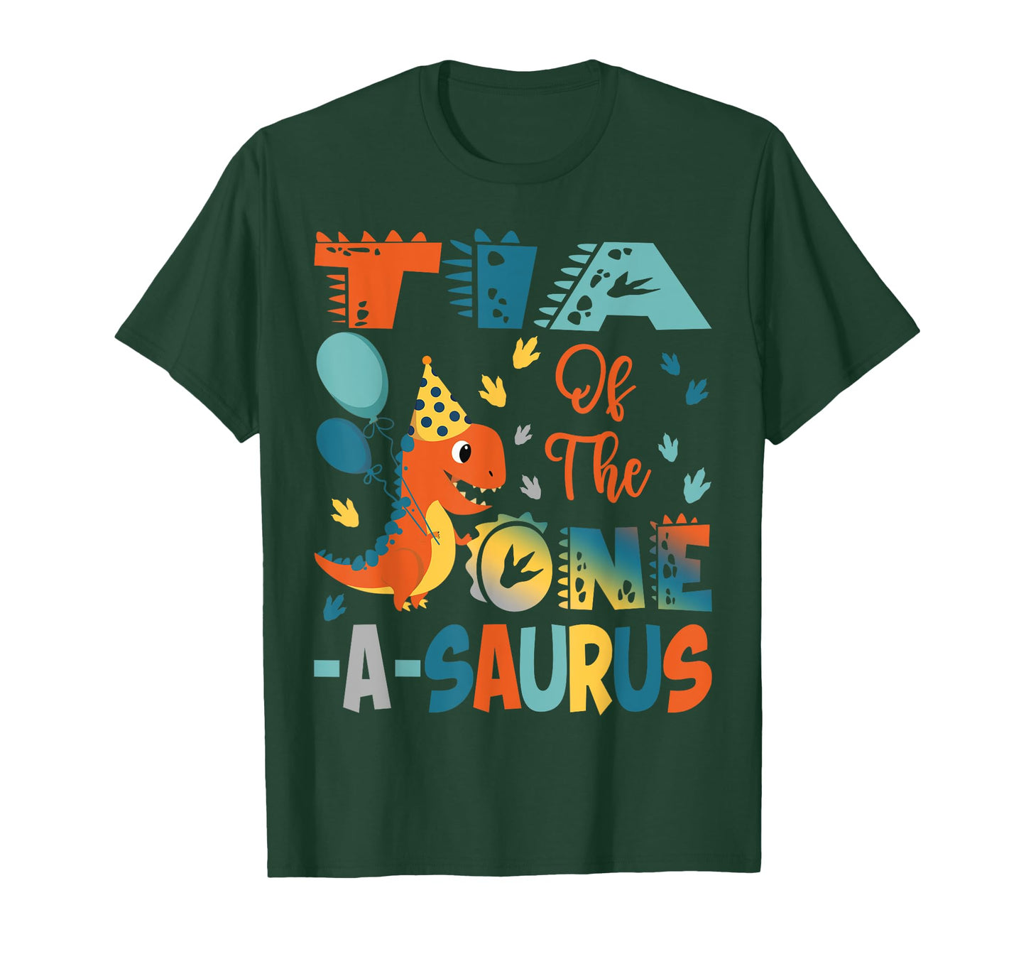 Tia Of The One-A-Saurus 2Nd Birthday Dinosaur Party T-Shirt