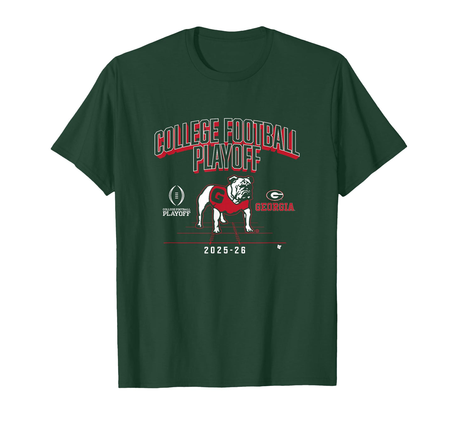 Georgia Bulldogs College Football Playoff Mascot 2025 T-Shirt