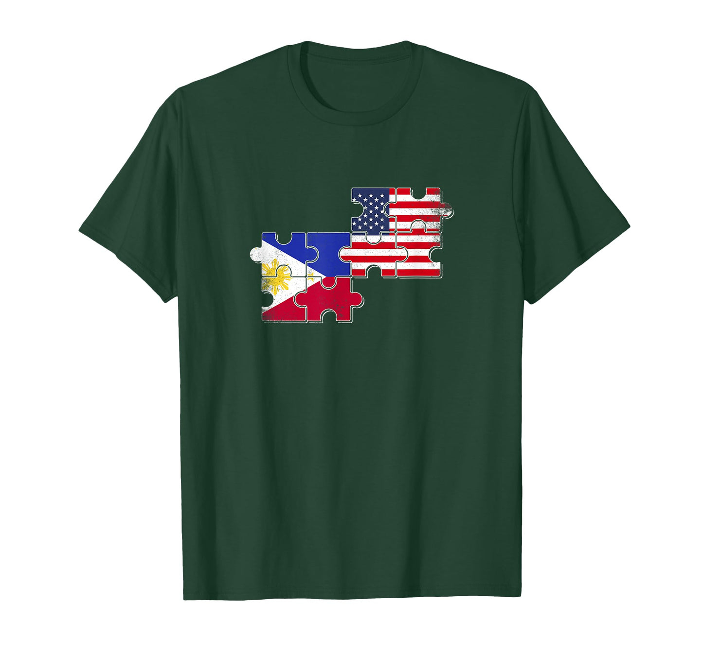 Philippines USA Flag American Filipino T-Shirt for Women Kids Men