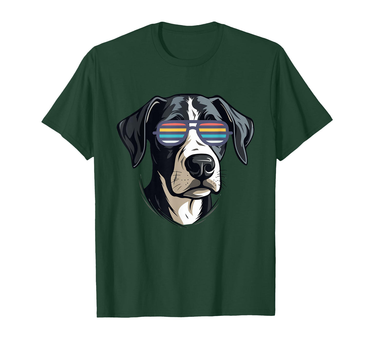 Gifts for Dog Lovers Graphic Tees Cool Dog with Sunglasses T-Shirt for Men Women Kids