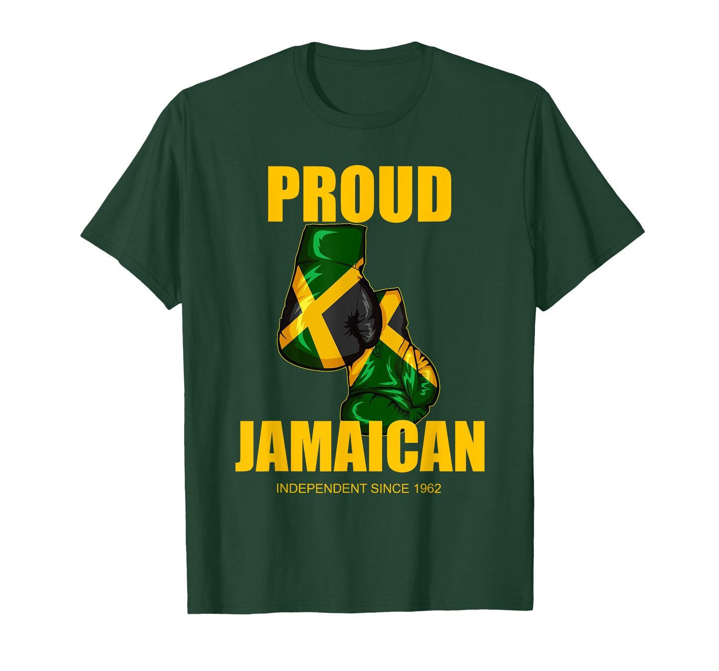Jamaica independence day Proud Jamaican Boxing Gloves T-Shirt