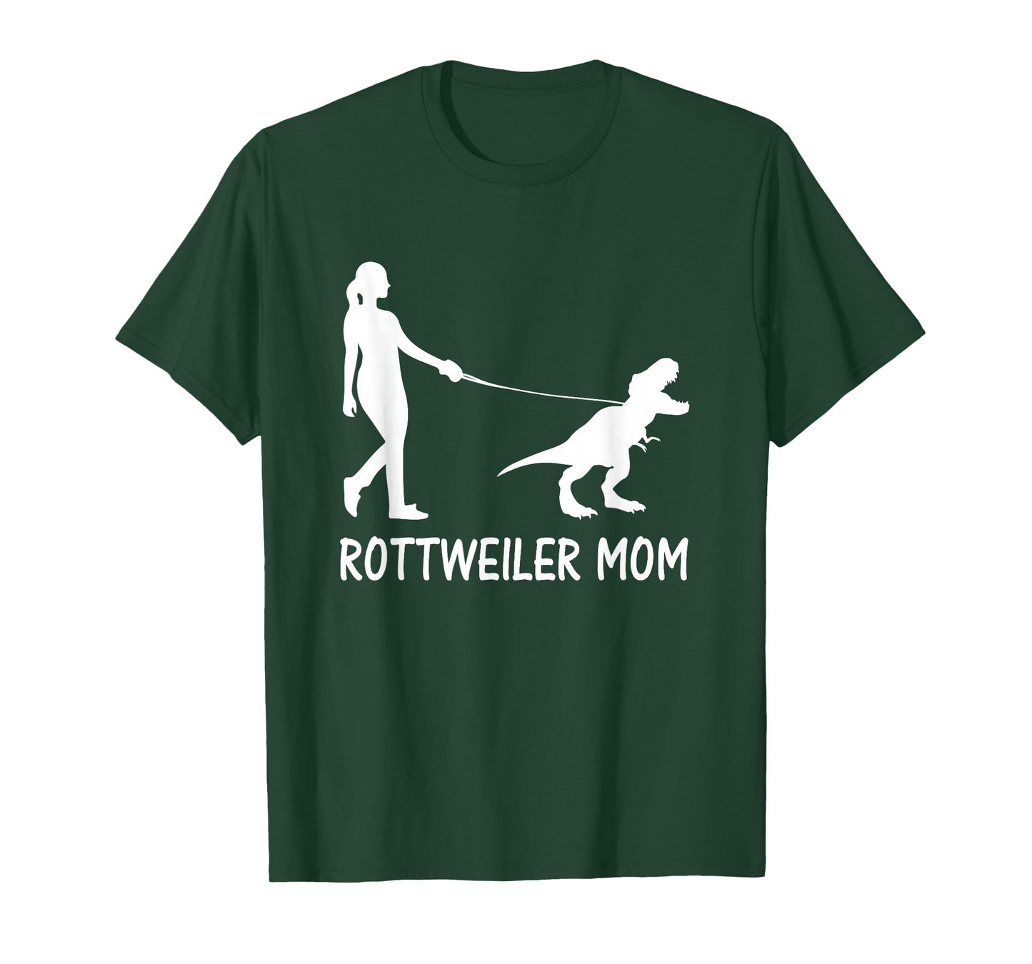 Rottweiler Mom Rottie Mama Dog Rott Dinosaur Women Mother T-Shirt