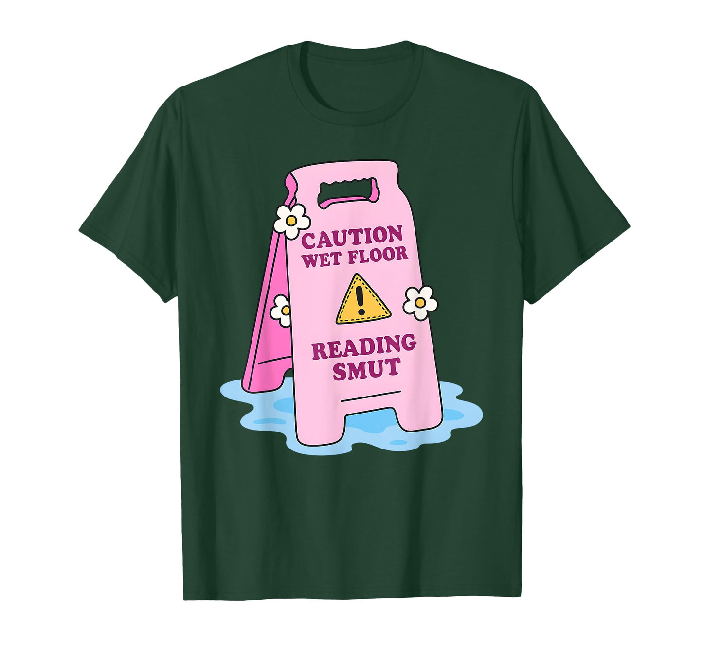 Caution Wet Floor Reading Smut T-Shirt