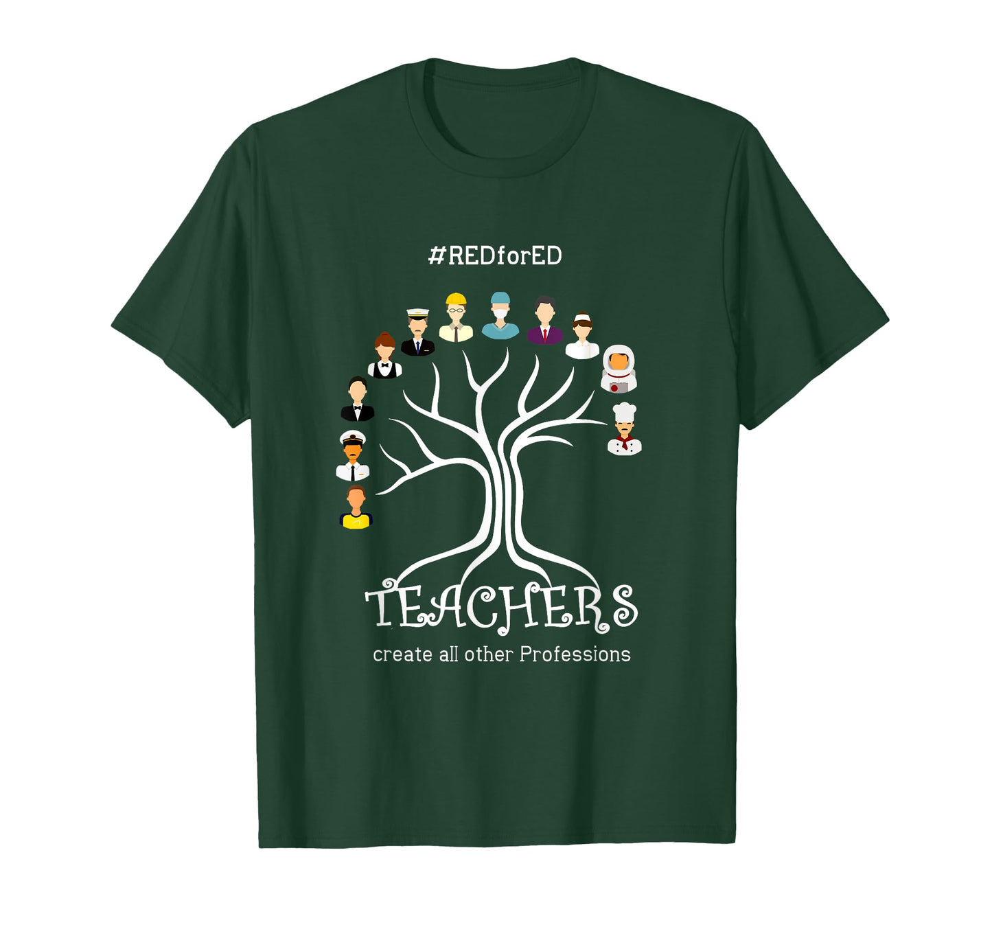 Red for ed Washington Protest Teacher or Back to School Tee T-Shirt