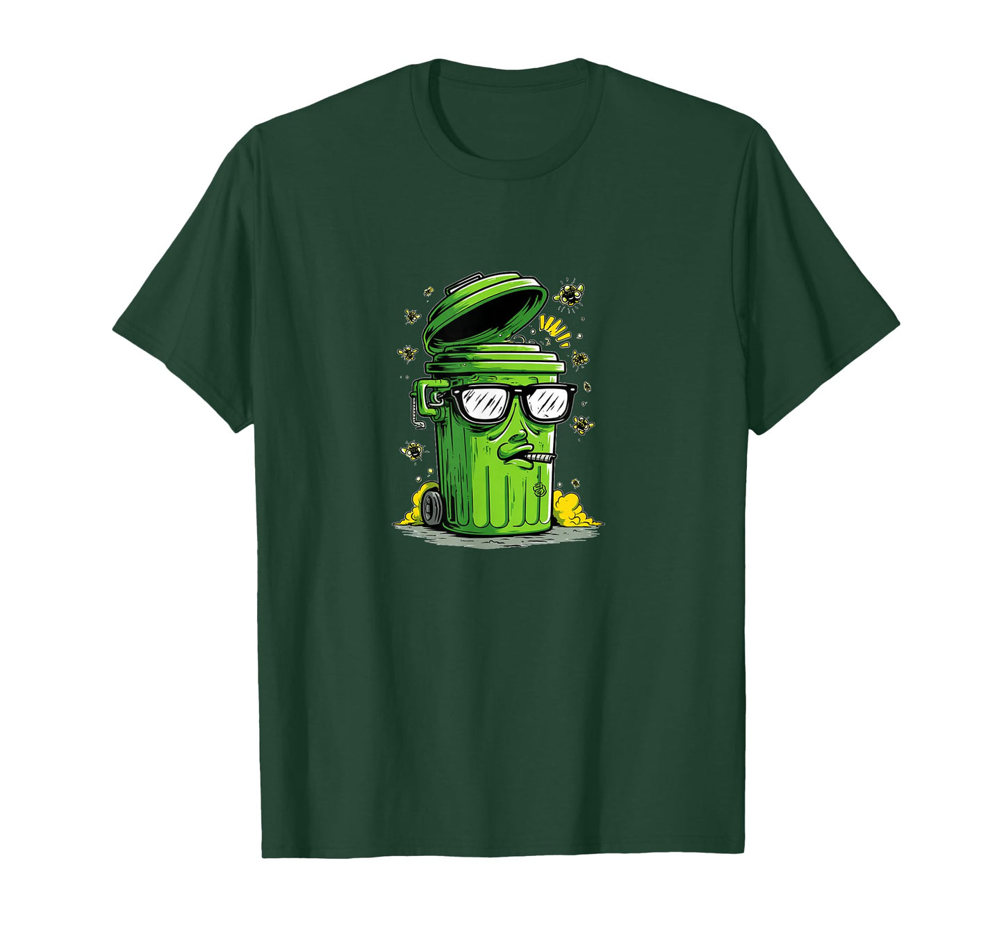 Cool Looking Green Trash Can Costume T-Shirt