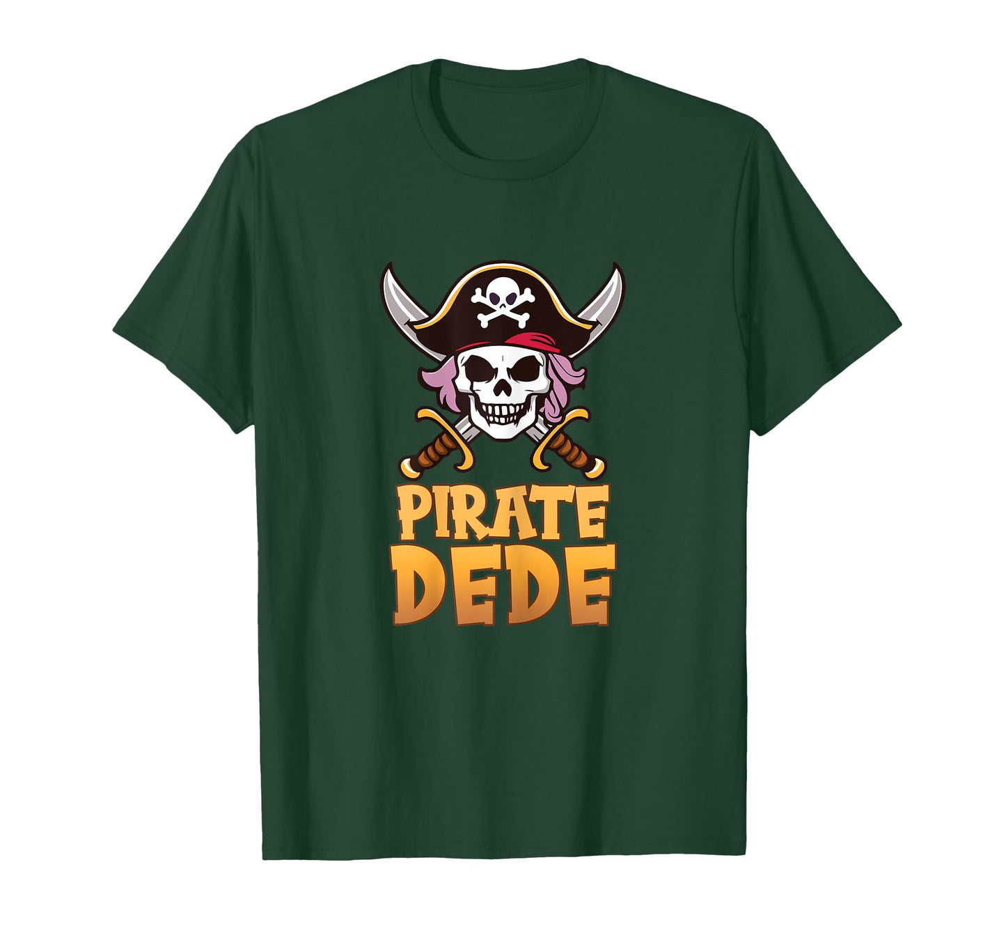 Pirate Dede Funny Captain Matching Grandma Halloween Costume T-Shirt