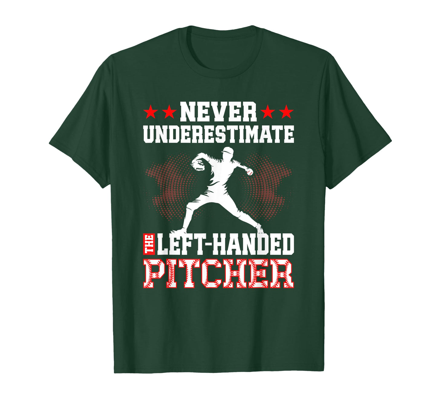 Baseball Left-Handed Pitcher T-Shirt