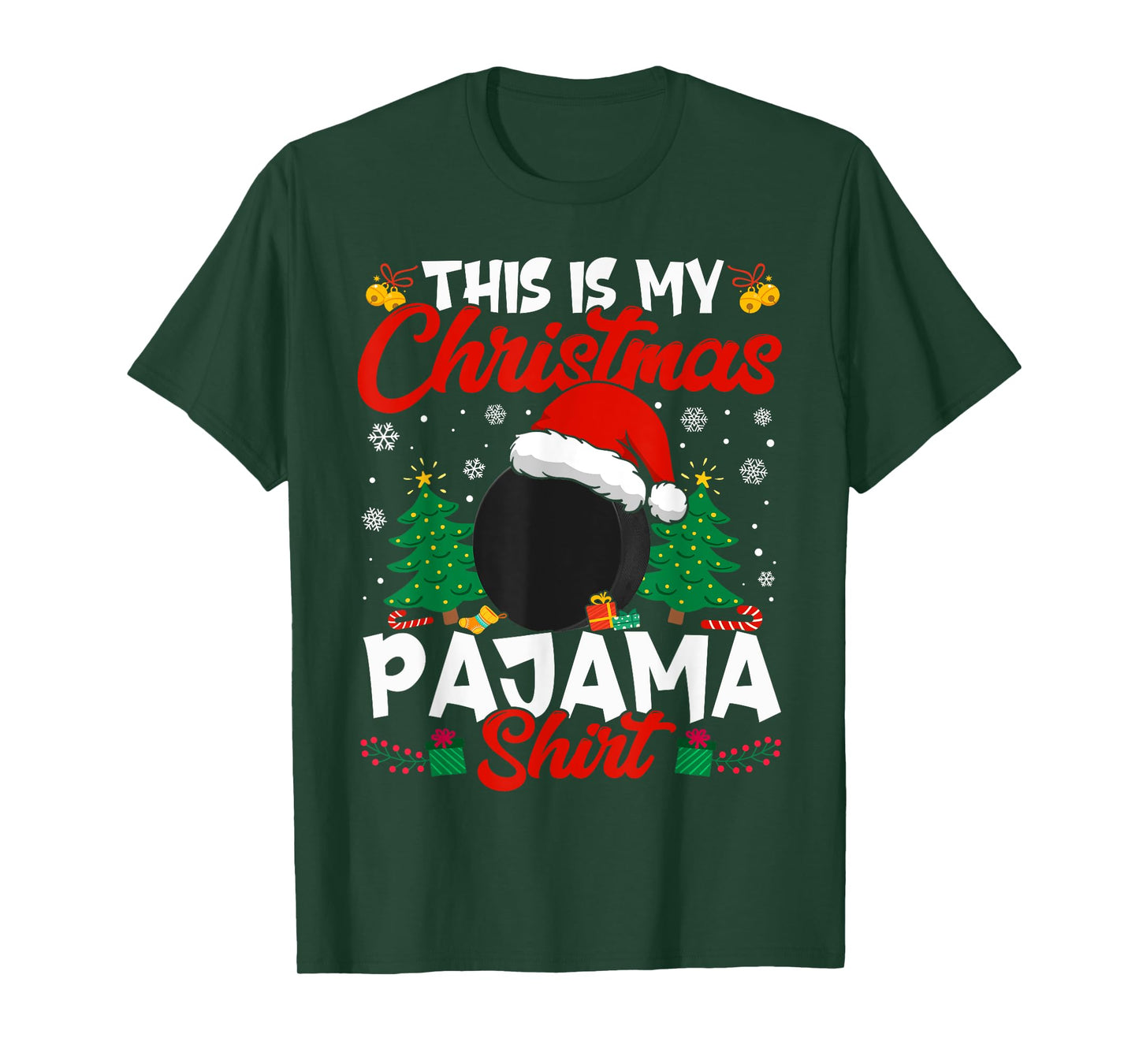 This Is My Christmas Hockey Lover Men Women Boy Girl T-Shirt