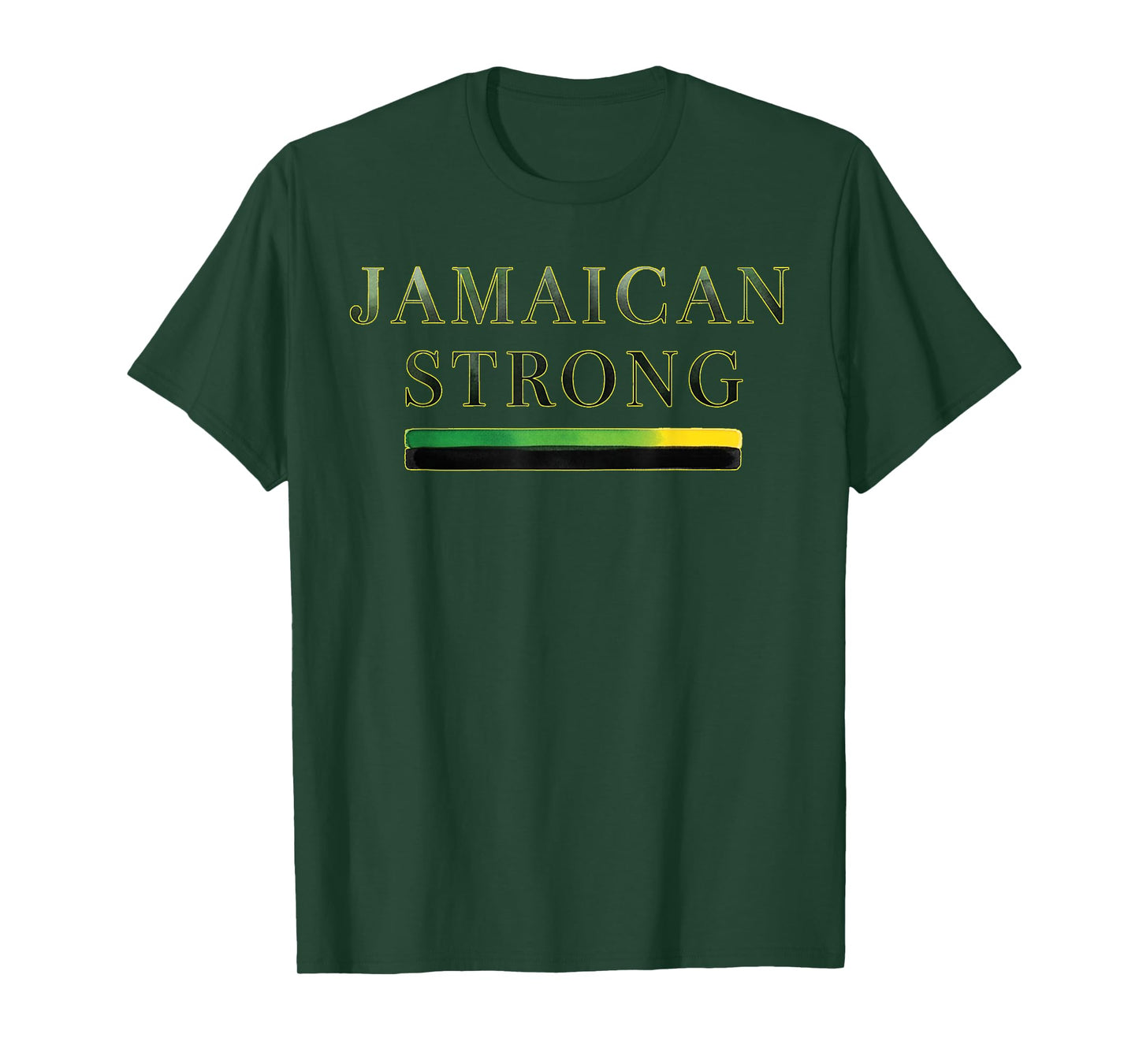 Jamaica Strong Shirt Watercolor Pride Logo Design T-Shirt