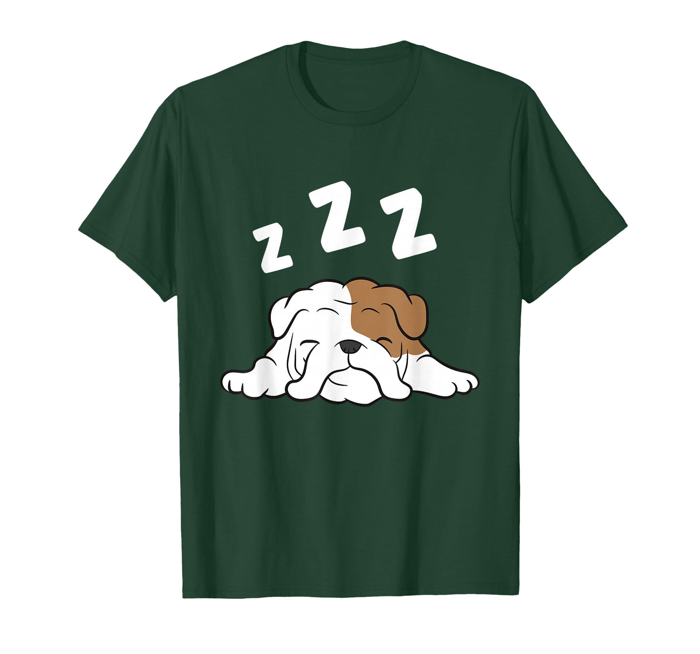 English Bulldog Sleeping Bulldog Pajama Funny Bulldog T-Shirt