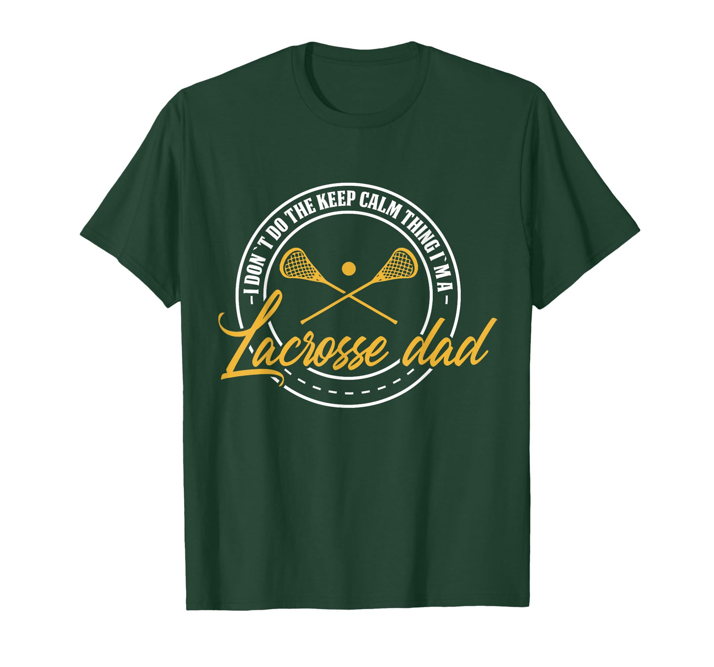 Lacrosse Player & Coach Dad Retro Lax Lover Papa Mens T-Shirt