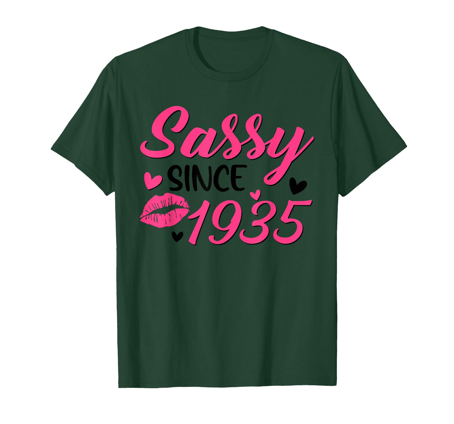 Sassy Since 1935 90th Birthday Women Party 90 Year Old T-Shirt