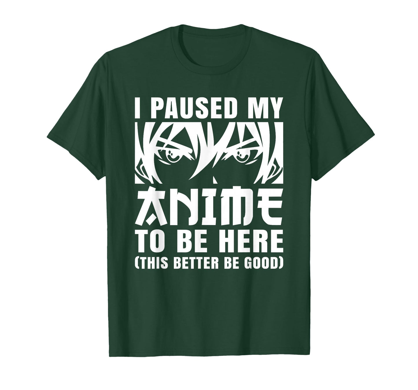 I Paused My Anime to Be Here Otaku Manga Anime Men Boys Kids T-Shirt