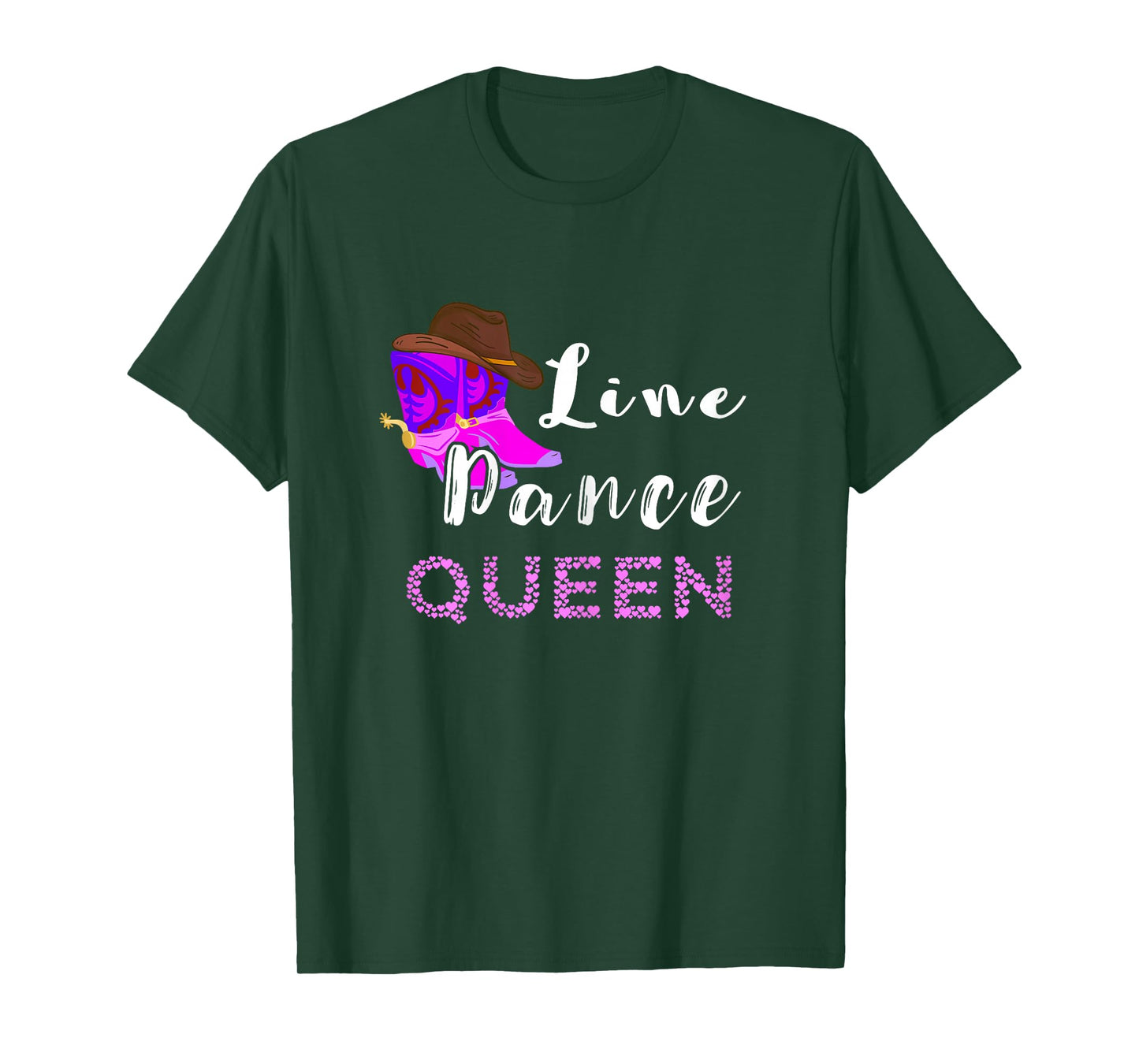 Line Dance Queen Line Dancing Western Country Dance T-Shirt