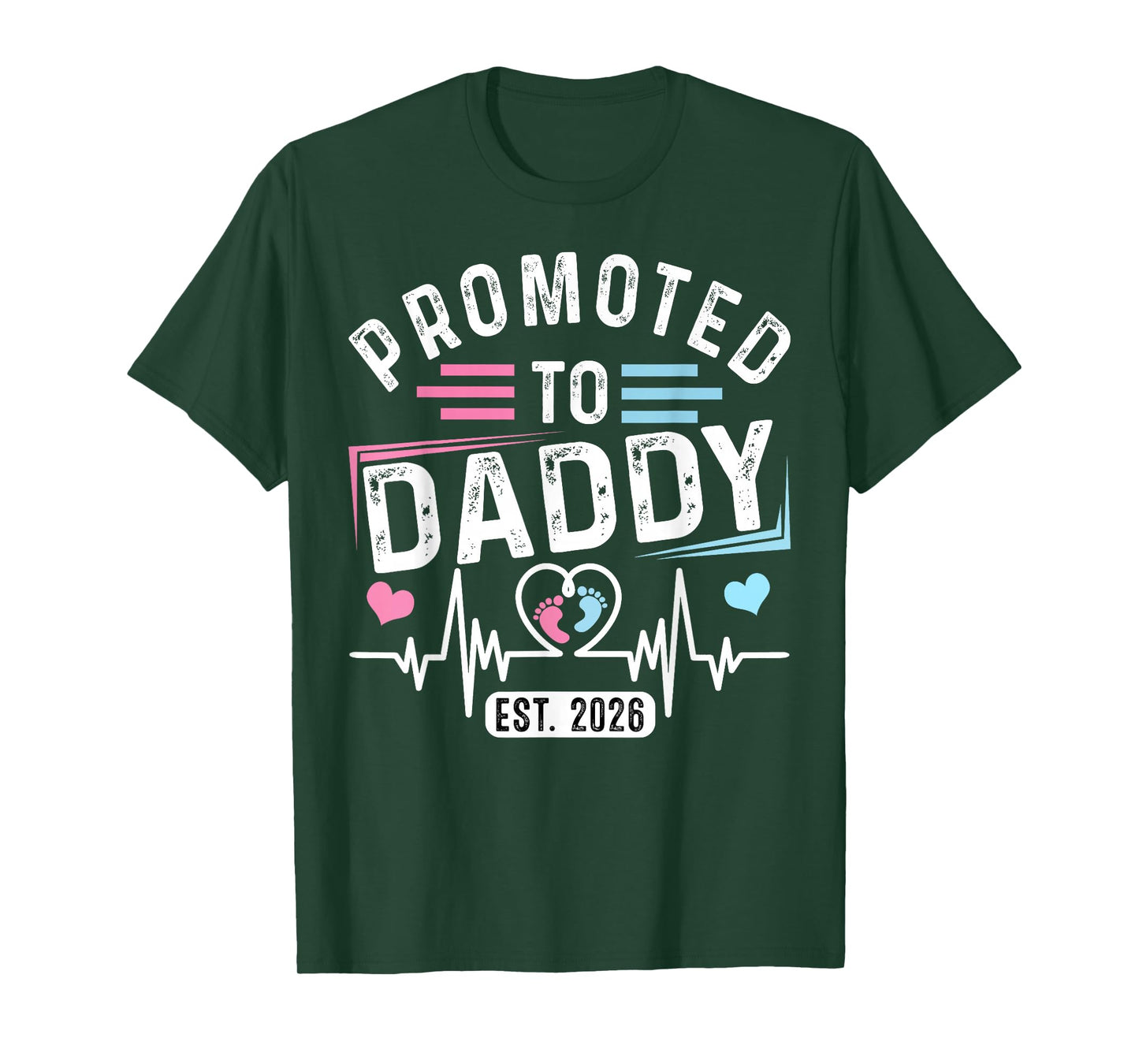 Promoted to Daddy Est. 2026 Vintage Daddy T-Shirt