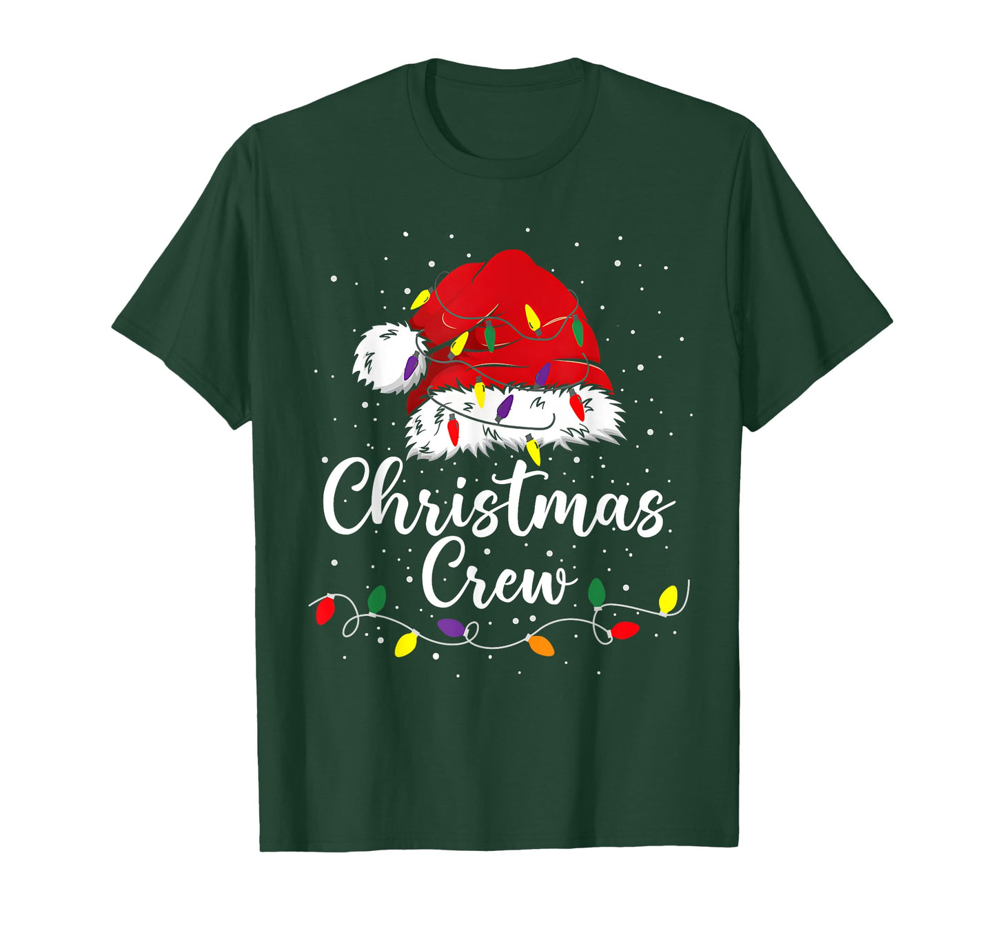 Christmas Crew Family Group Matching Christmas Pajama Party T-Shirt