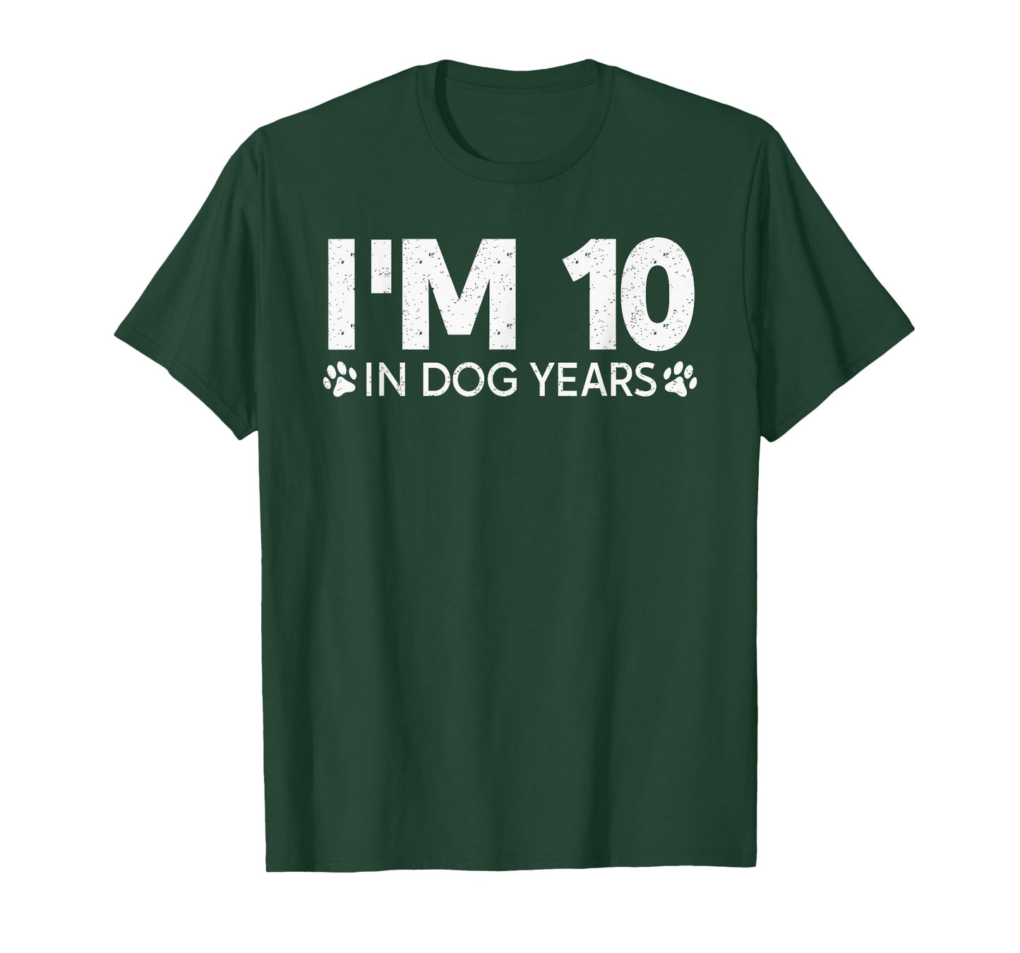 I'm 10 in Dog Years Funny 70th Birthday 70 Years Old T-Shirt