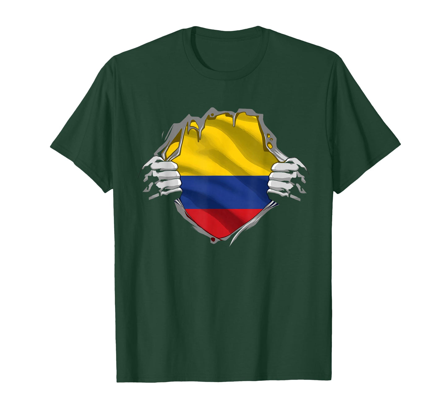 Colombia Shirt Colombian Flag Proud Colombia Country Roots T-Shirt