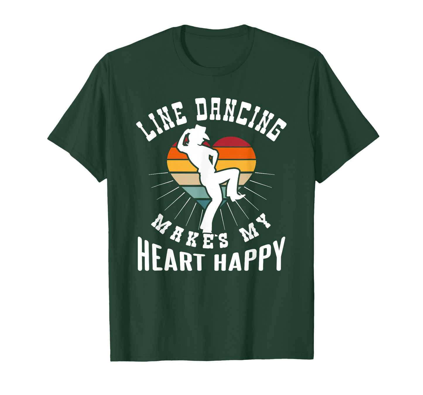 Line Dancing Makes My Heart Happy T-Shirt