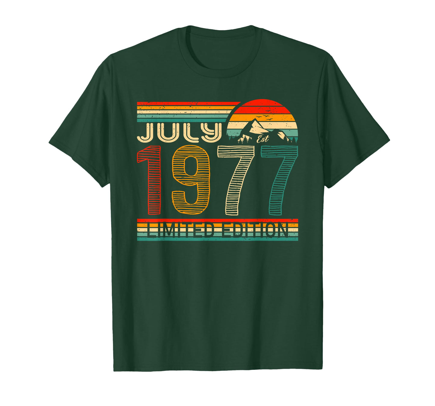 July 1977 Limited Edition Classic 1977 Year Vintage Birthday T-Shirt
